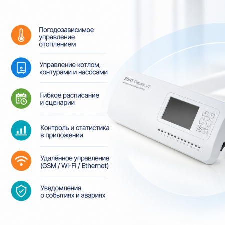 Автоматический регулятор ZONT Climatic.V2 для бассейна - TVP Electronics - Изображение 3